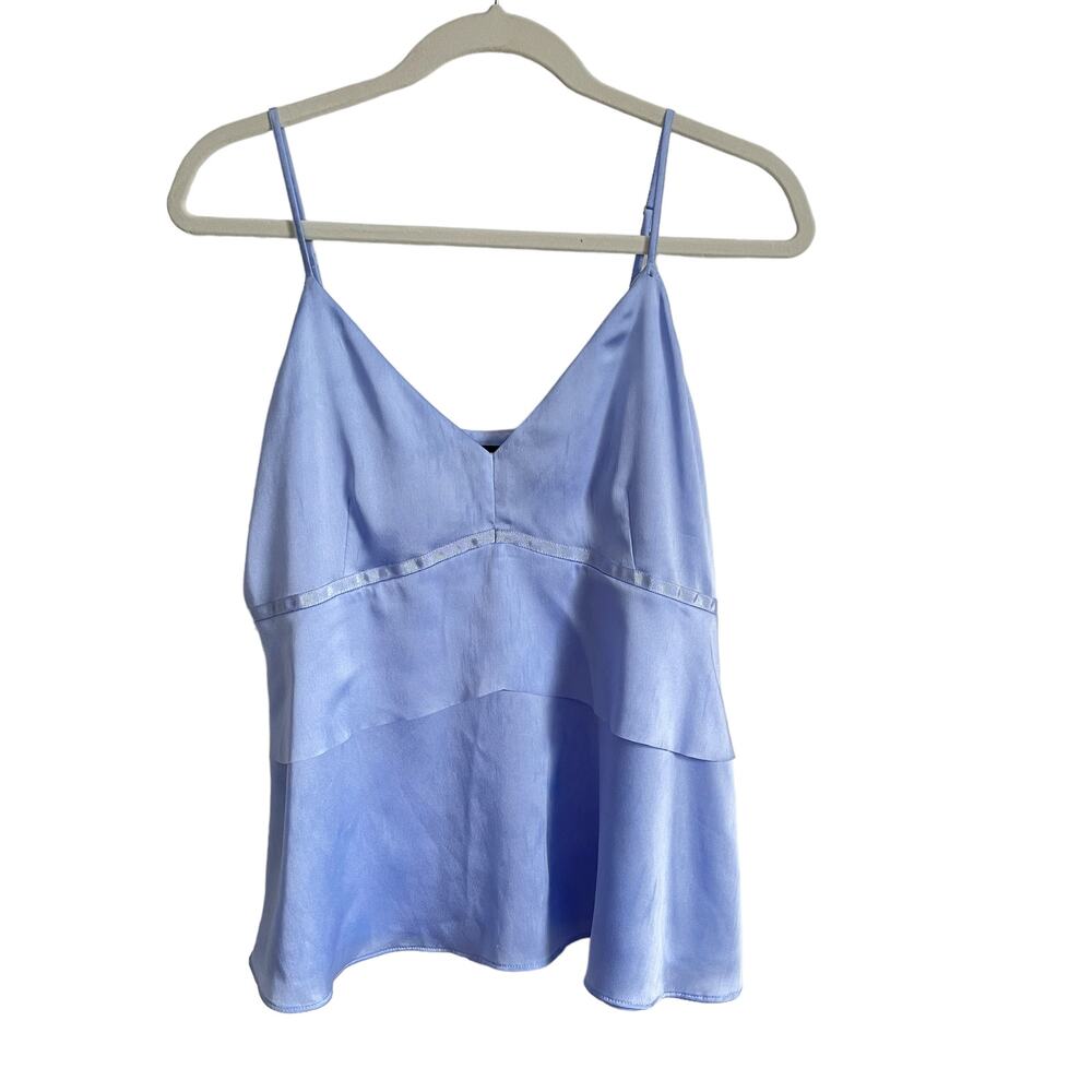 Blue Silk Top Size 8
